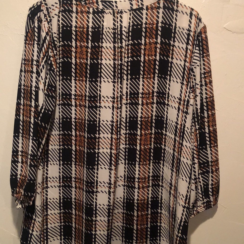 Maurices Plaid Button Down Blouse. Plus Size 2x - image 5